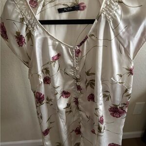 Romy Floral Satin Top